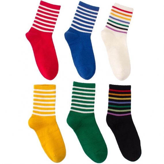 Calcetines de algodón para mujer de otoño e invierno