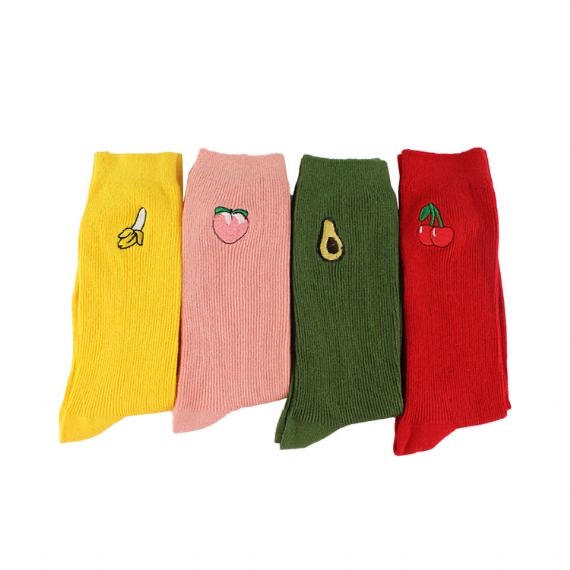 Calcetines borrosos ecológicos para damas casuales