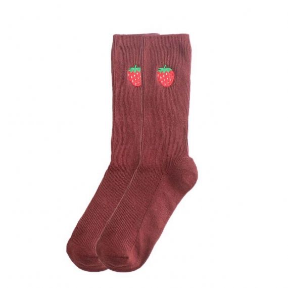 Calcetines borrosos ecológicos para damas casuales
