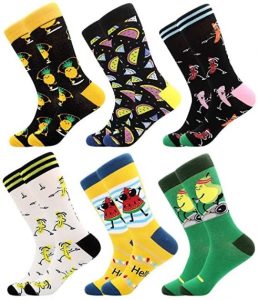Funky Fruit Prints Synthetic Socks