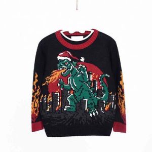 Santa On Beach Holiday Ugly Christmas Sweater for Kids