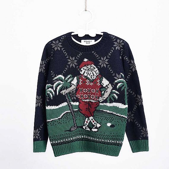 Hardworking Santa Boy Christmas Jumper