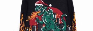 Dinosaur Boys Ugly Christmas Sweater