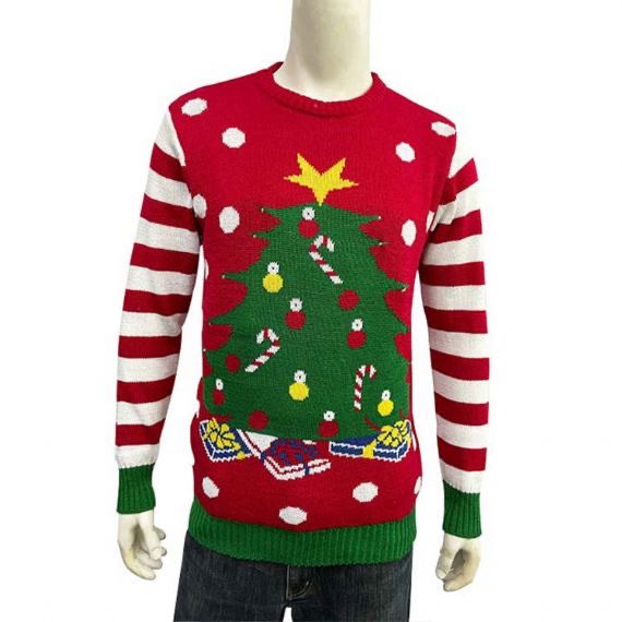 LED Christmas Sweater Powered by Lithium Battery