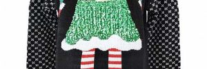 Womens Glitter Sparkle Christmas Jumper