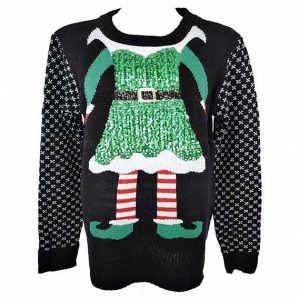 Womens Glitter Sparkle Christmas Jumper
